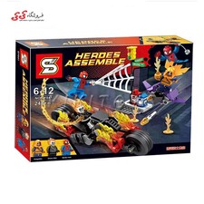 لگو اسپایدرمن و گوست رایدر دکول SY 841 Spiderman Ghost Rider