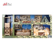 اکشن فیگور و ماکت پایگاه ایست و بازرسی نظامی بزرگ 77085 ام اند سی MILITARY CHECKPOINT M C TOY