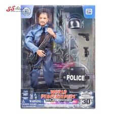 اکشن فیگور افسر پلیس ضد شورش 90178B برند ام اند سی POLICE WITH ACCESSORIES M-C TOY