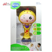 اسباب بازی جغجغه موزیکال هولی تویز 310110 زرد Hulie Toys