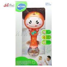 اسباب بازی جغجغه موزیکال هولی تویز 310111 نارنجی Hulie Toys