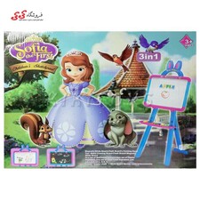 تخته وایت برد پایه دار سه کاره طرح سوفیا