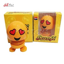 اسباب بازی ایموجی فنری اورجینال طرح قلب Emoji spring doll