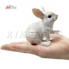 فیگور حیوانات خرگوش Simulation Rabbit White Animal figure