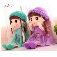 عروسک پولیشی دخترانه لباس حریر بزرگ Plush Dolls