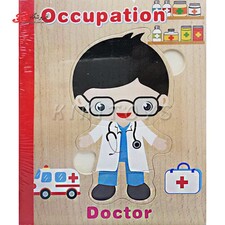 پازل کتابی چوبی قطعه درشت Baby Puzzle