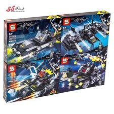 لگو ماشین و سفینه بتمن و رابین ست 4 عددی برند اس وای SY1351