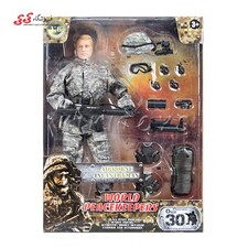 اکشن فیگور سرباز رنجر هوابرد با تجهیزات نظامی 90207 برند ام اند سی WORLD PEACEKEEPERS WITH ACCESSORIES