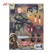 اکشن فیگور سرباز نیروی هوایی با تجهیزات نظامی 90208 برند ام اند سی WORLD PEACEKEEPERS WITH ACCESSORIES