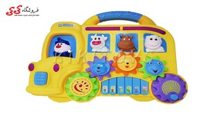 خرید ارگ اسباب بازی موزیکال کودک طرح اتوبوس Car Piano | فروشگاه کی کی تویز