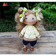 عروسک طراحی چهره دست دوز مو بلوند 2 KIKI