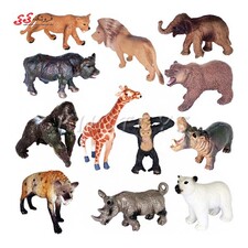 اسباب بازی فیگور حیوانات جنگل کوچک 12 عددی ANIMAL WORLD