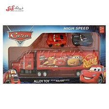 اسباب بازی ماشین فلزی مک کویین و تریلی مک CARS