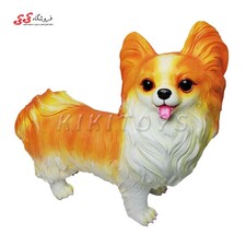 ماکت سگ اورجینال پاپیلون نرم Papillon dog 14016