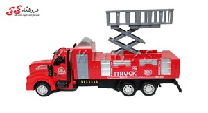 ماشین آتش نشانی فلزی با بالابر اسباب بازی Metal fire truck 4566