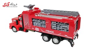اسباب بازی کامیون فلزی آتشنشانی Metal fire truck 4566