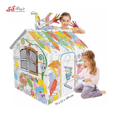 کلبه نقاشی و رنگ آمیزی مقوایی LITTLE JUNGLE HOUSE Z001