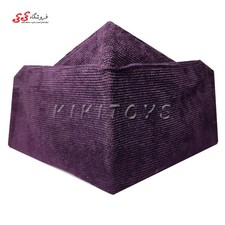 ماسک صورت سه بعدی پارچه ای سه لایه بنفش کبریتی