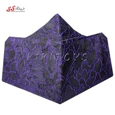 ماسک صورت سه بعدی پارچه ای سه لایه مشکی بنفش