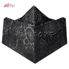 ماسک صورت سه بعدی پارچه ای سه لایه مشکی طرح دار