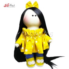 عروسک روسی دختر دست دوز خال سفید کی کی 12 KIKI DOLLS - کی کی تویز