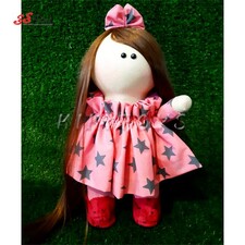 عروسک روسی دختر دست دوز ستاره مشکی کی کی 5 KIKI DOLLS