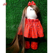 عروسک روسی دختر دست دوز خال مشکی کی کی 6 KIKI DOLLS