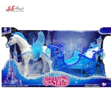 اسباب بازی اسب بالدار راهرو با کالسکه WUSION STATE Cinderella