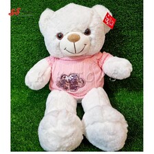 عروسک خرس پولیشی لباس صورتی پولکی 3