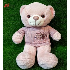 عروسک خرس پولیشی لباس آجری پولکی 2