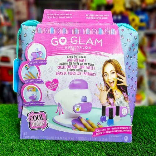 اسباب بازی استمپر ناخن و ست آرایشی با کیف GO GLAM Nail salon play set