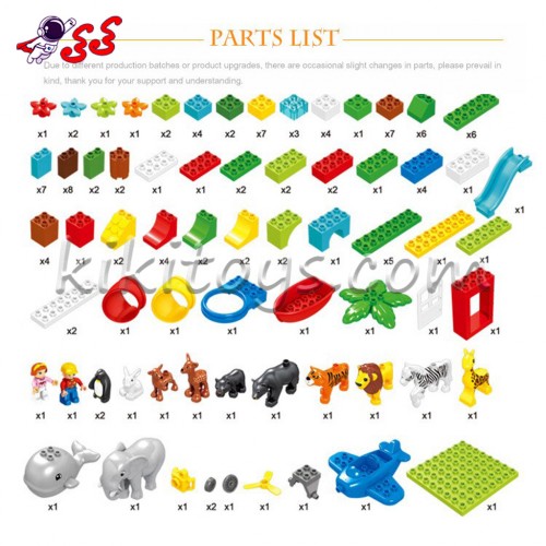 قیمت و خرید ساختنی لگو دوبلو قطعه درشت پارک حیوانات کودک اسباب بازی