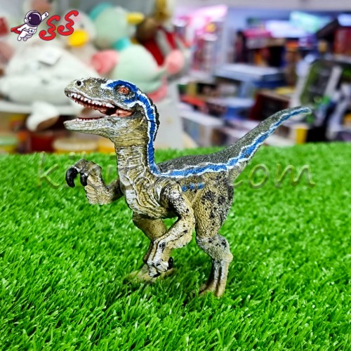 فیگور دایناسور ولاسیراپتور آبی کوچک Velociraptor 5007