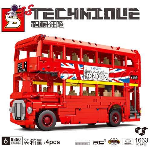 لگو ساختنی اتوبوس دوطبقه قرمز لندن برند اس وای SY8850