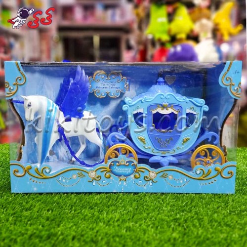 اسباب بازی کالسکه سیندرلا با اسب بالدار  WUSION STATE Cinderella 2223B