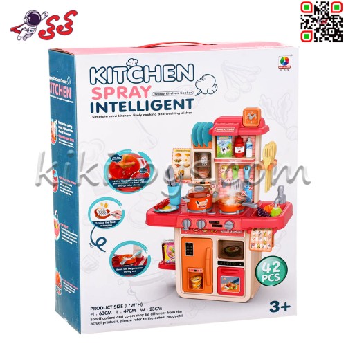 خرید اینترنتی اسباب بازی  اجاق گاز و آشپزخانه با شیر آب و پخش بخار مدل Kitchen 709
