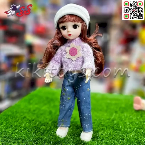 اسباب بازی باربی مفصلی کلاه سفید Barbi 653
