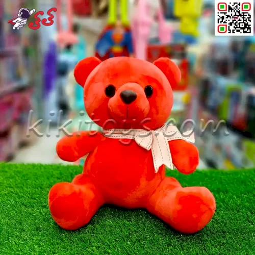 اسباب بازی عروسک خرس نانو قرمز قلبی ولنتاین 003