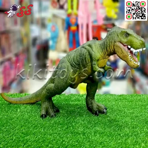 بهترین قیمت فیگور دایناسور تیرکس سبز نرم Tyrannosaurus 149