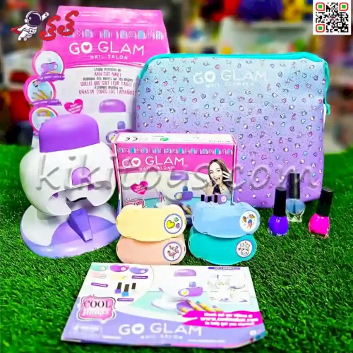 اسباب بازی استمپر ناخن و ست آرایشی کیفی گوگلام GO GLAM Nail salon play set