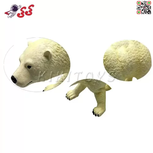 فروش انلاین اسباب بازی فیگور حیوانات خرس قطبی نرم بزرگ اسباب بازی polar bear figure