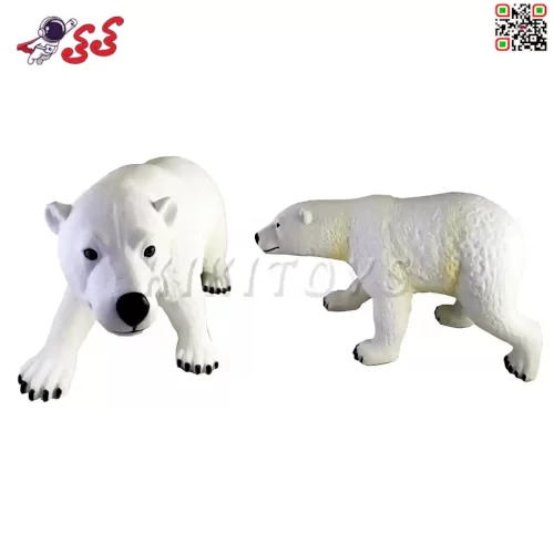 عکس خرس قطبی نرم بزرگ اسباب بازی polar bear figure