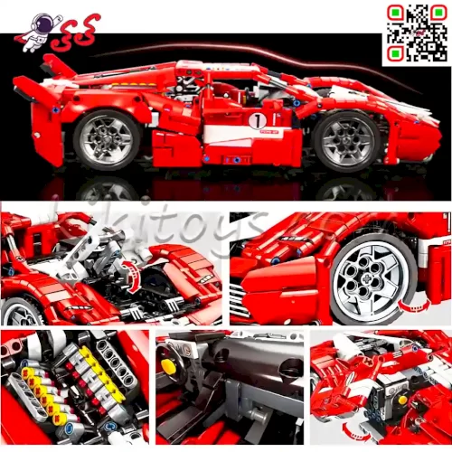 عکس لگو ماشین فراری Ferrari تکنیکال برند اس وای SY8608