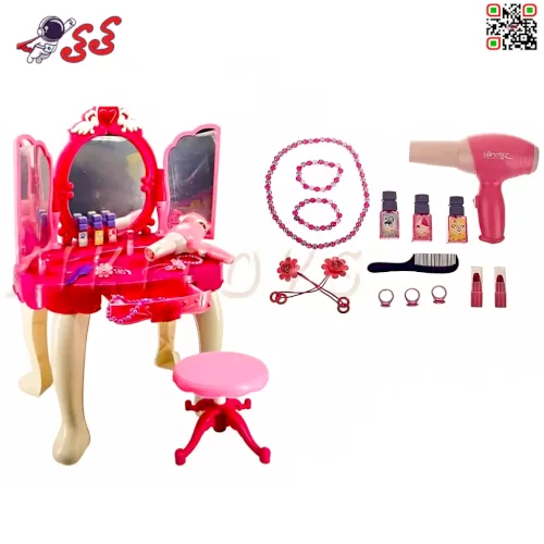 سفارش اینترنتی میز آرایش اسباب بازی دخترانه موزیکال GLAMOR MIRROR 008-19