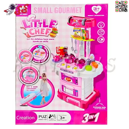 قیمت اسباب بازی اجاق گاز آشپزخانه بزرگ دخترانه LITTLE CHEF 097