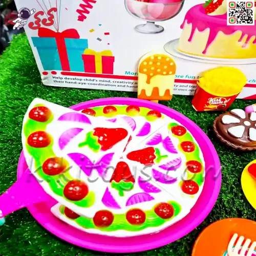 عکس فست فود پیتزا و کیک اسباب بازی Delicious food