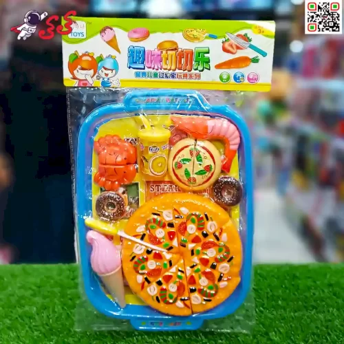 قیمت سینی پیتزا برشی و فست فود اسباب بازی Fast food toy 8001