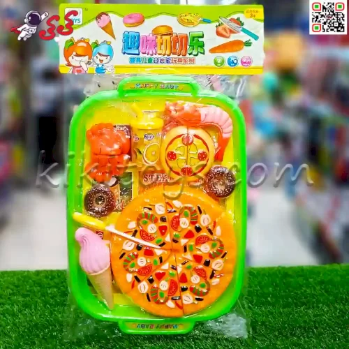سینی پیتزا برشی و فست فود اسباب بازی Fast food toy 8001