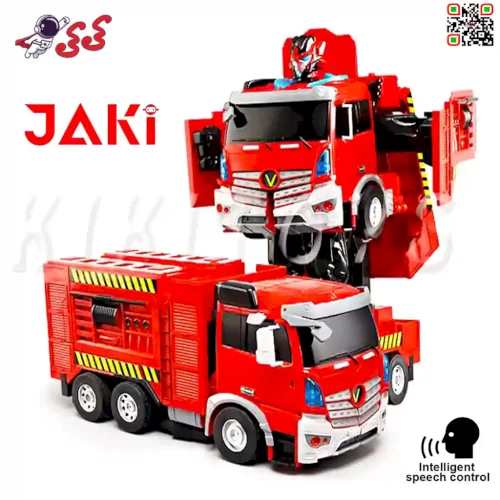 کامیون آتشنشانی کنترلی ترنسفورمرز و تبدیل شونده اسباب بازی JAKI JIA QI TROOPERS VELOCITY 6608