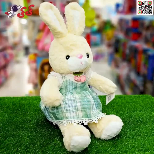 قیمت عروسک پولیشی خرگوش لباس راه راه  اسباب بازی Rabbit plush doll